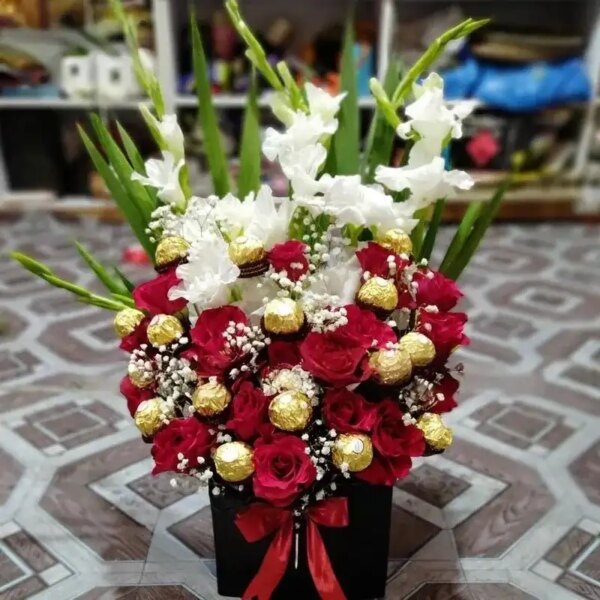 Golden Love Floral Box