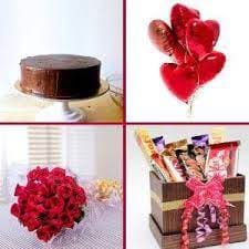Roses, Cake & Chocolate Surprise